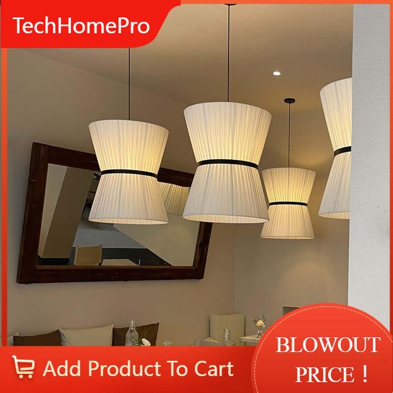 Interior Design Years - TechHPModern Designer Minimalist Fabric LED Pendant