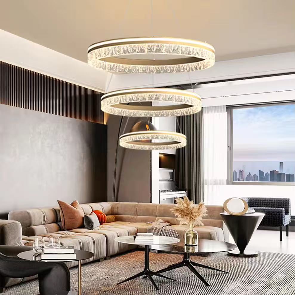 Interior Design Remote - สไตล์อเมริกันการออกแบบโคมไฟระย้าคริสตัล LED แสงสเปนหินอ่อนธรรมชาติศิลปะตกแต่งเพดานห้องนอนภายในบ้านแสง