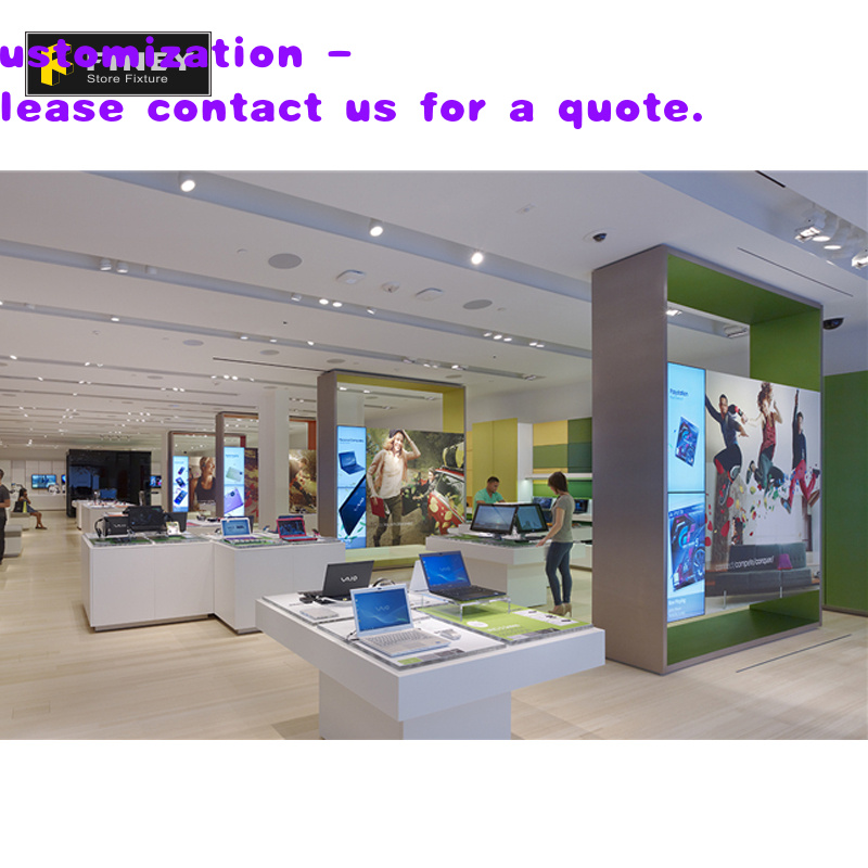 Interior Design Ideas - ไอเดียการออกแบบตกแต่งภายในร้านคอมพิวเตอร์แบบกำหนดเอง ร้านค้าปลีกแล็ปท็อป