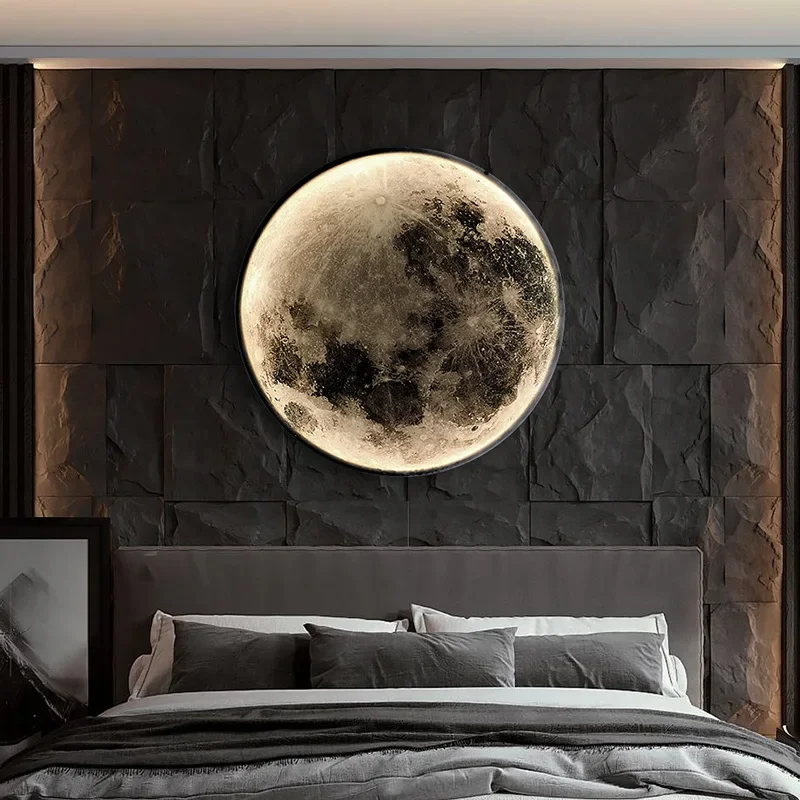 Interior Design Remote - โคมไฟติดผนังดีไซน์ร่วมสมัย ตกแต่งภายในบ้าน โคมไฟ LED ติดผนัง แสงสว่างสำหรับห้องนอน