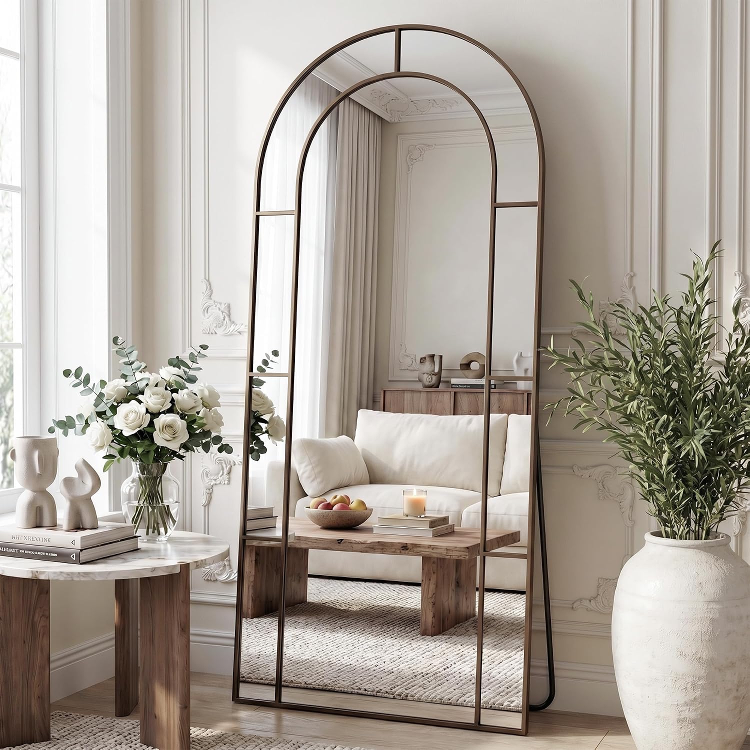 Arch Mirror Leaning - กระจกเงาเต็มตัวทรงโค้งขนาด 76