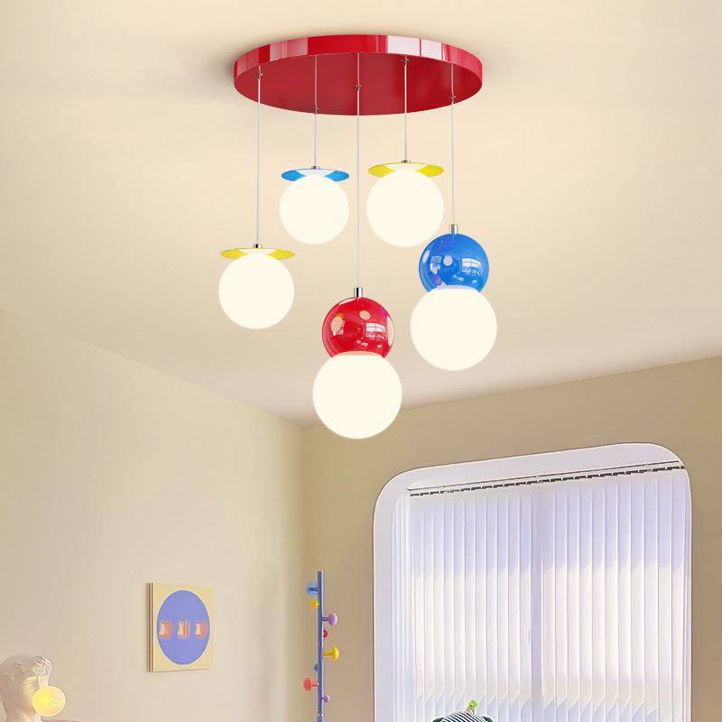 Interior Design Remote - โคมไฟเพดานอะคริลิค LED สไตล์นอร์ดิก สำหรับห้องนอน/ห้องเด็ก ดีไซน์สร้างสรรค์ ตกแต่งภายในบ้าน