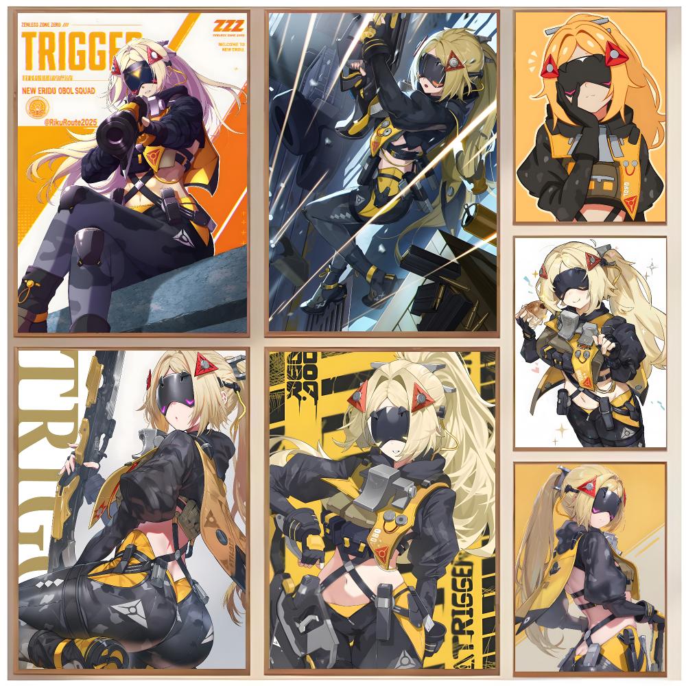 Interior Design With Wallpaper - โปสเตอร์ Sharp Attacker Trigger Z-Zenless Zone
