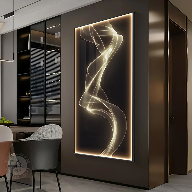Interior Design Remote - โคมไฟติดผนังแบบโมเดิร์นไฟ LED ภาพวาดภายในสำหรับบ้านห้องนั่งเล่นห้องครัวทางเดินตกแต่งห้อง