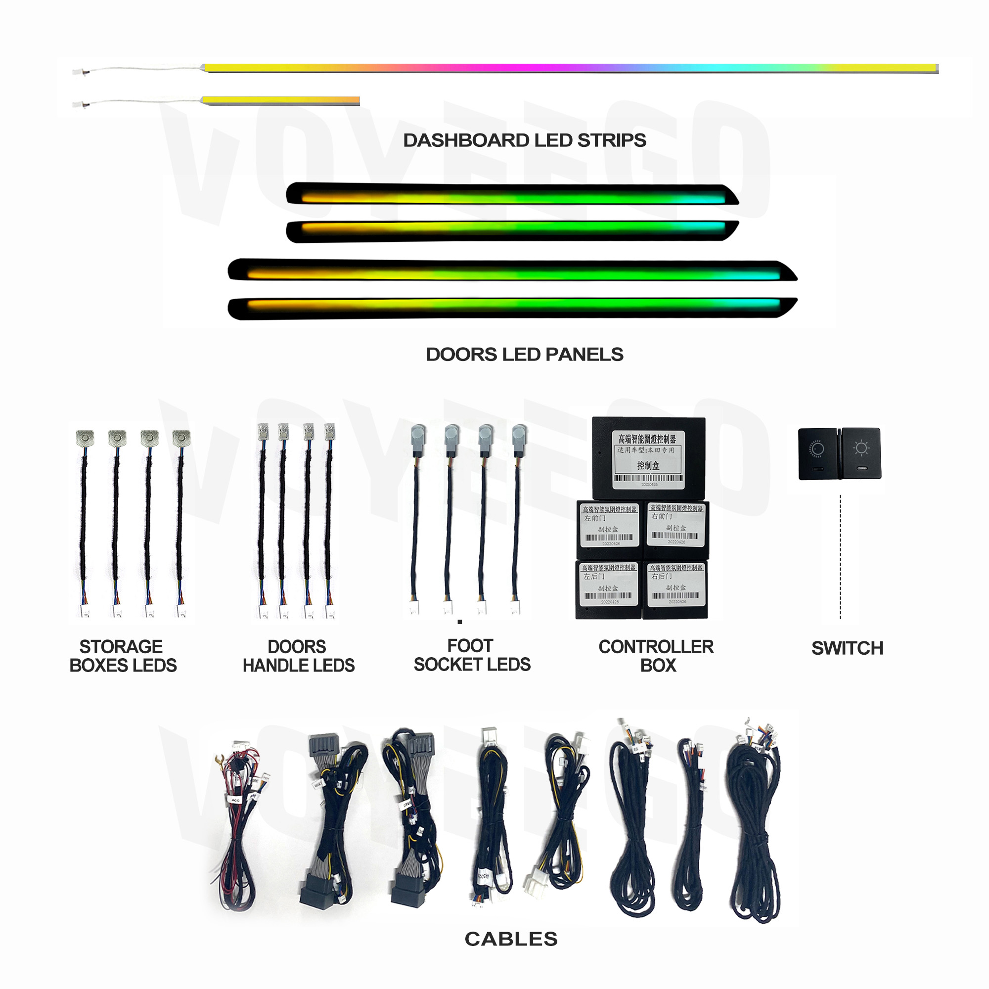 ไฟ LED สำหรับตกแต่งภายในรถยนต์ - Interior Design Remote บทวิจารณ์และราคา
