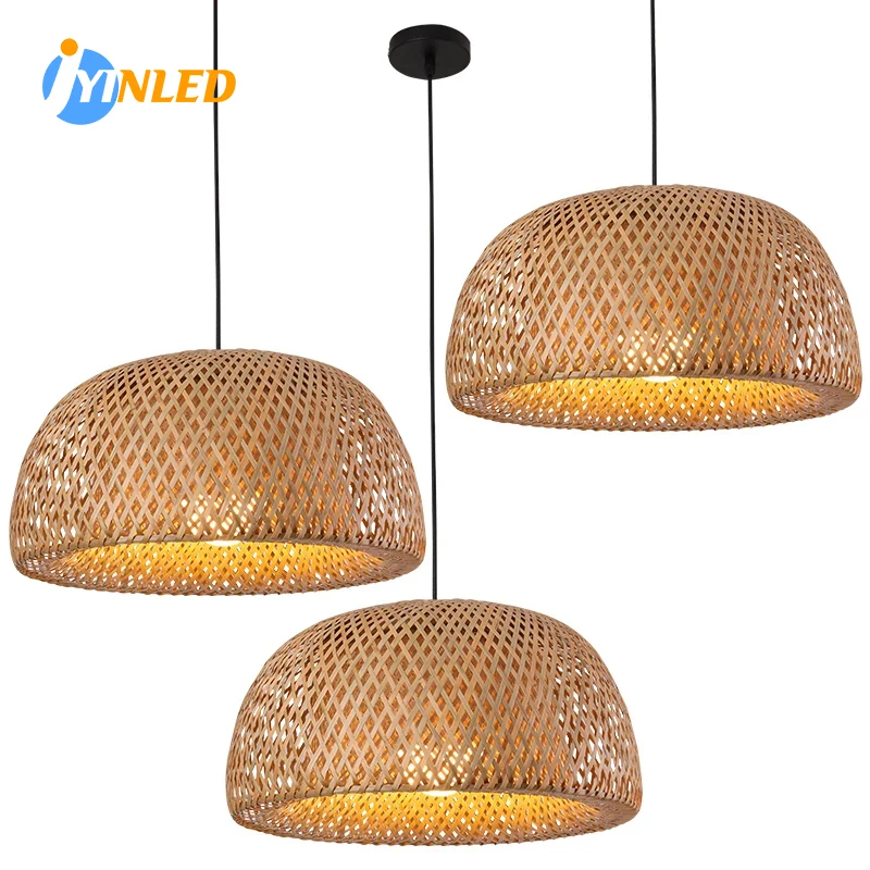 โคมไฟหวาย E27จากหวายธรรมชาติโค - Wicker Pendant Shade บทวิจารณ์และราคา