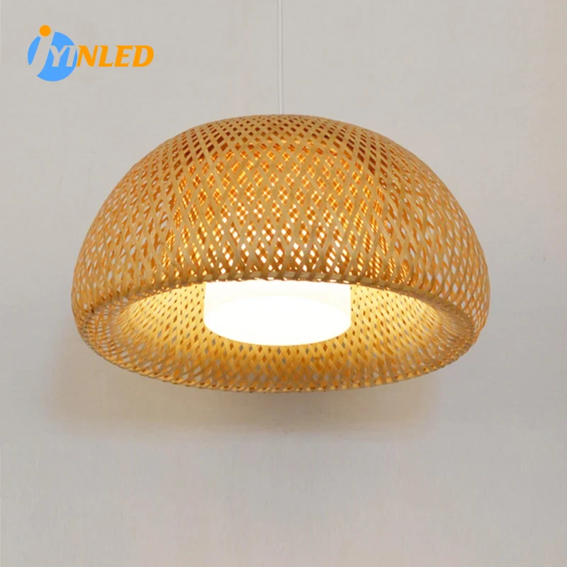 โคมไฟหวาย E27จากหวายธรรมชาติโค - Wicker Pendant Shade บทวิจารณ์และราคา