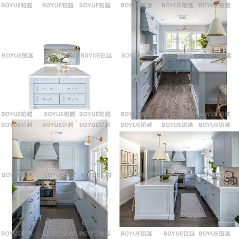 ตู้ครัวไม้เนื้อแข็งหรูหราทันสม - Interior Design Kitchen Modern บทวิจารณ์และราคา