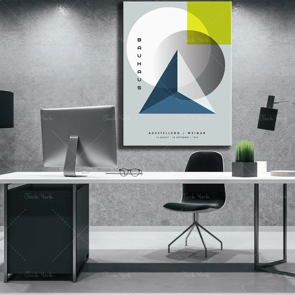 Bauhaus Weimar นิทรรศการโปสเตอ - Interior Design Exhibition บทวิจารณ์และราคา