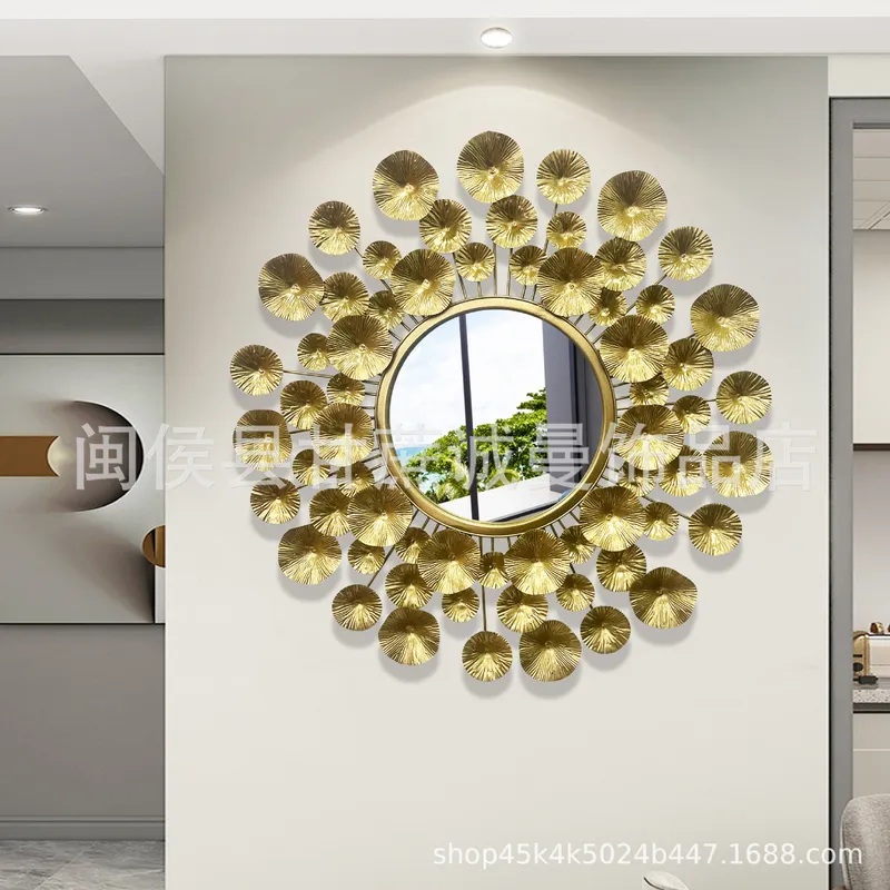 กระจกตกแต่งผนังโลหะสีทองสไตล์ย - Interior Design Luxury Living Room บทวิจารณ์และราคา