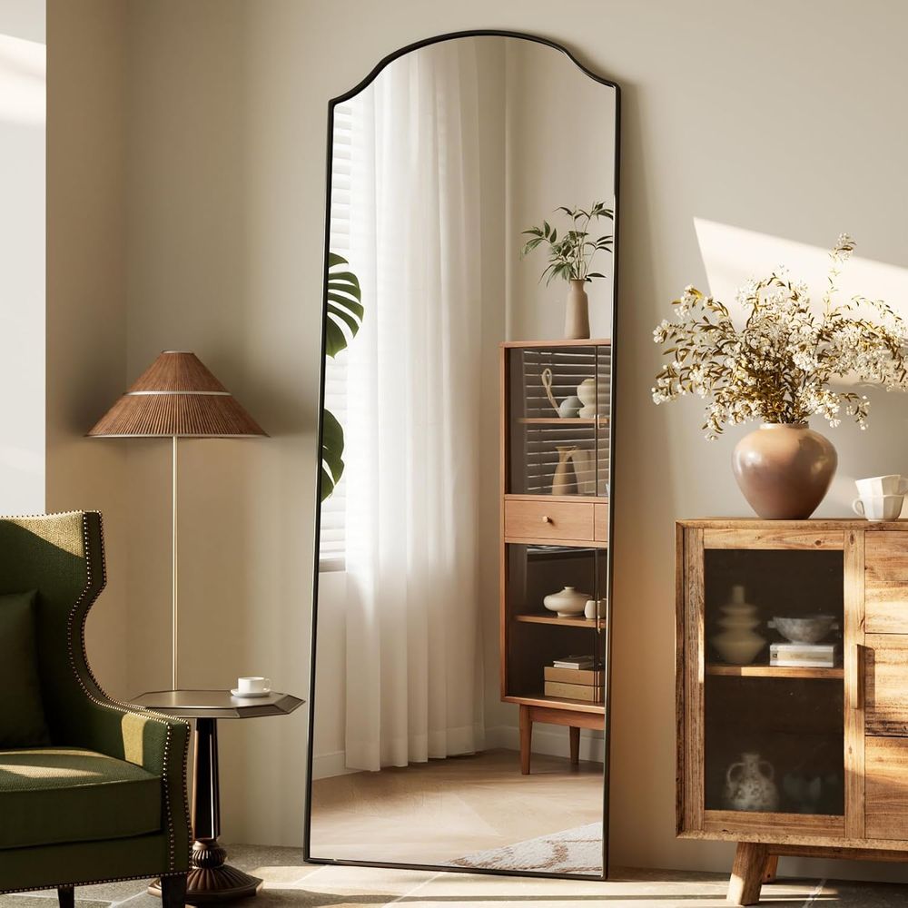 กระจกโค้งสามชั้นแบบเต็มตัว ขนา - Arch Mirror Leaning บทวิจารณ์และราคา