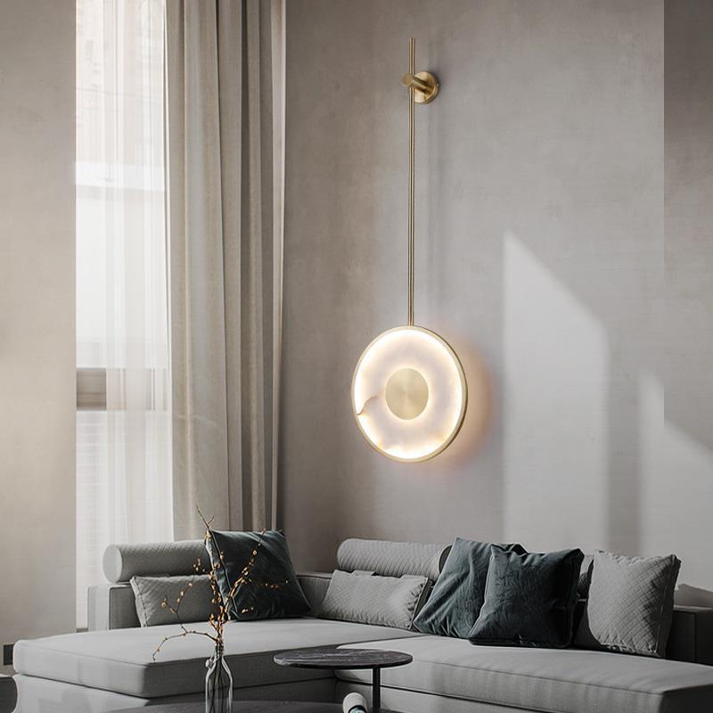 โคมไฟติดผนัง LED หินอ่อนทรงกลม - Interior Design Remote บทวิจารณ์และราคา