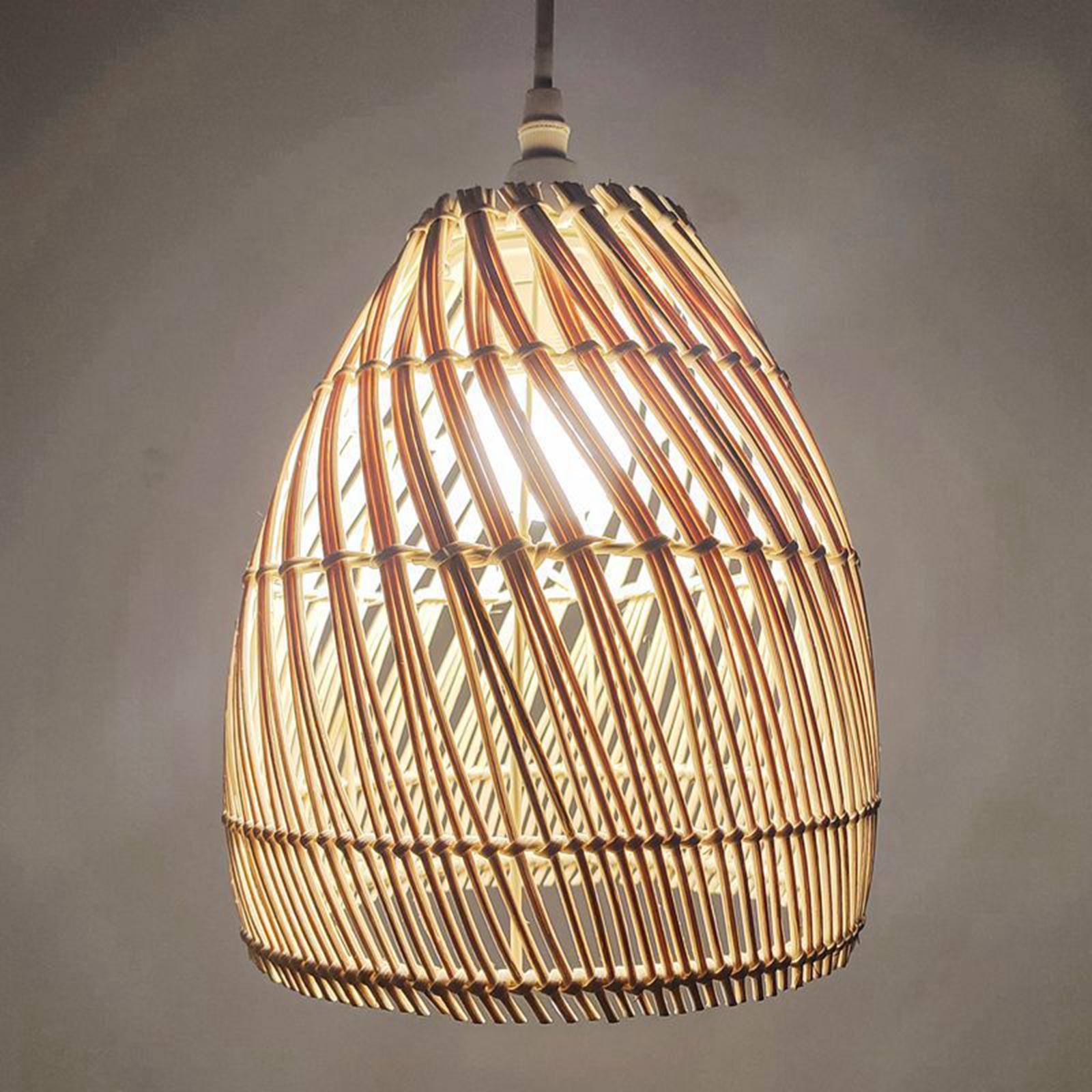 โคมไฟแขวนเพดาน 1 ชิ้น โคมไฟหวา - Wicker Pendant Shade บทวิจารณ์และราคา