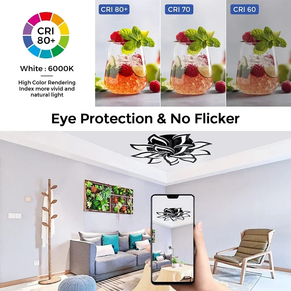 โคมระย้ากลีบดอก LED ของนักออกแ - Interior Design Remote บทวิจารณ์และราคา