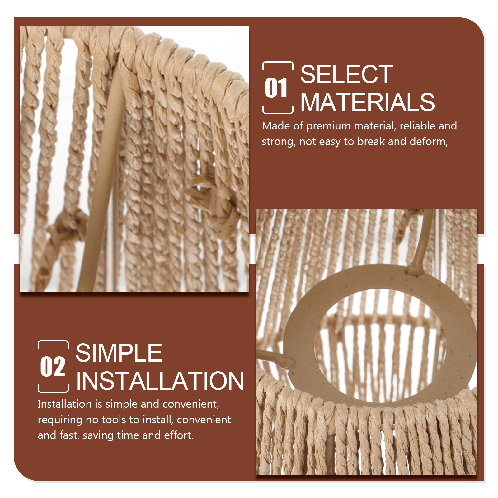 โคมไฟทอมือสไตล์เรโทร รัสติก มิ - Wicker Pendant Shade บทวิจารณ์และราคา