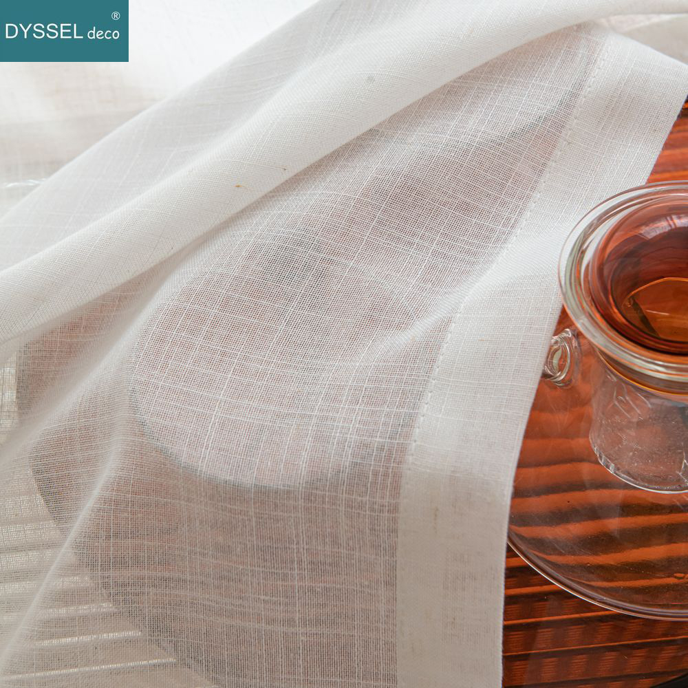 ผ้าม่านหน้าต่างสไตล์ยุโรปสีขาว - Linen Curtain Eyelet บทวิจารณ์และราคา