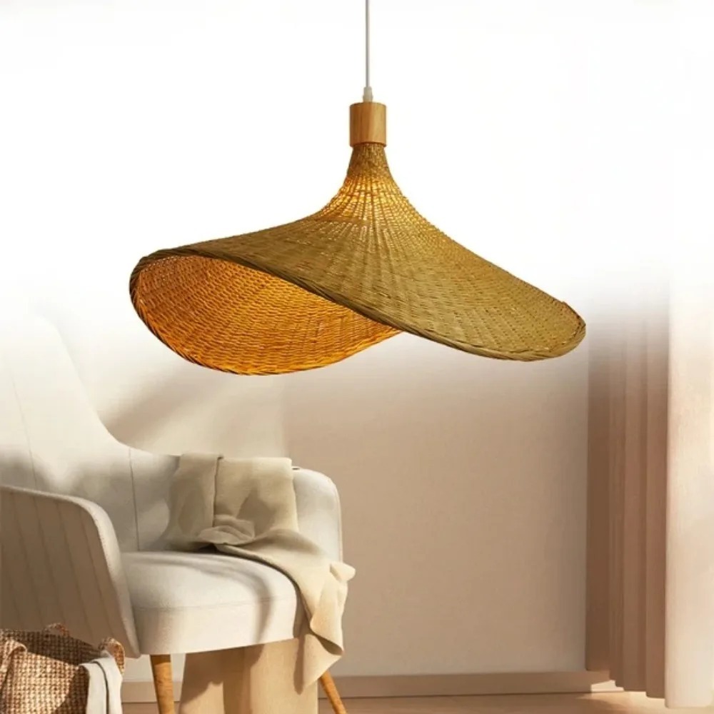 โคมไฟเพดานหวายสาน JOYINLED โคม - Wicker Pendant Shade บทวิจารณ์และราคา