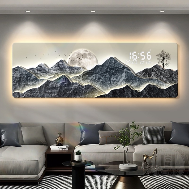นาฬิกาแขวนผนังขนาดใหญ่ ดีไซน์ห - Interior Design Luxury Living Room บทวิจารณ์และราคา