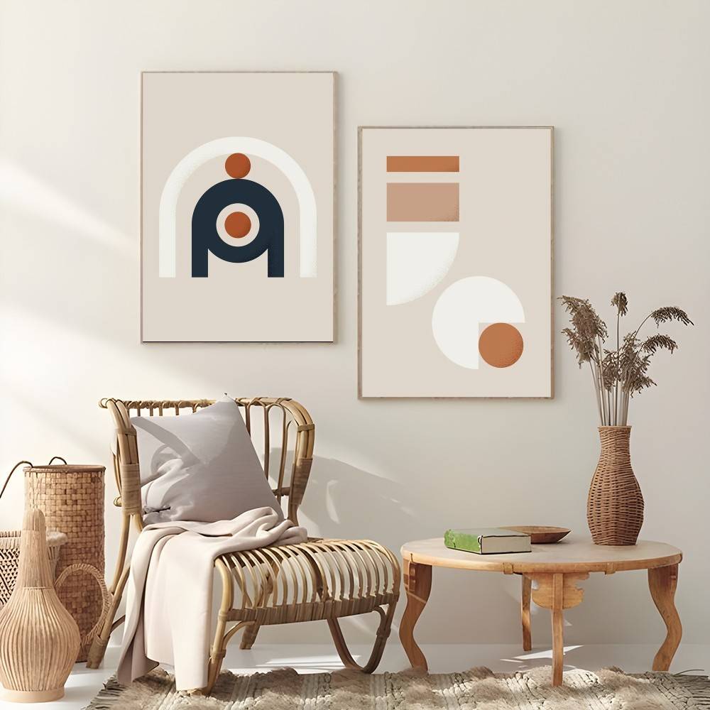 Warm Line สีออกแบบโปสเตอร์ Sti - Interior Design With Wallpaper บทวิจารณ์และราคา