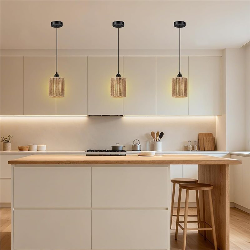 โคมไฟแขวน ABKL-Handwoven Wicke - Wicker Pendant Shade บทวิจารณ์และราคา