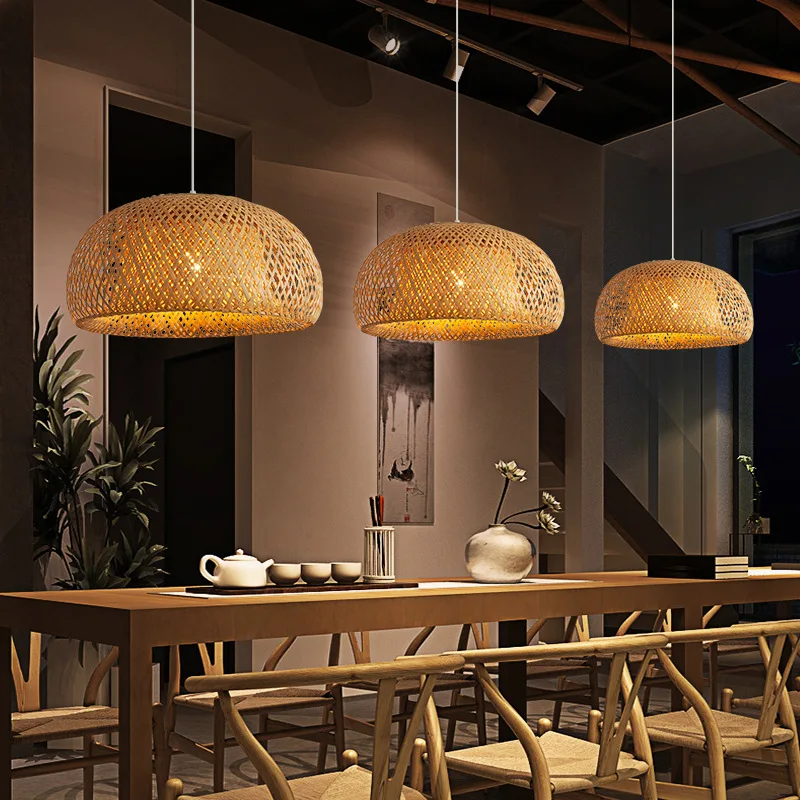 โคมไฟไม้ไผ่ 26 ซม.จี้โคมไฟหวาย - Wicker Pendant Shade บทวิจารณ์และราคา