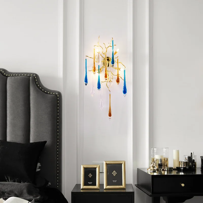 โคมไฟเพดานคริสตัลสีสันสดใสสไตล - Interior Design Luxury Living Room บทวิจารณ์และราคา