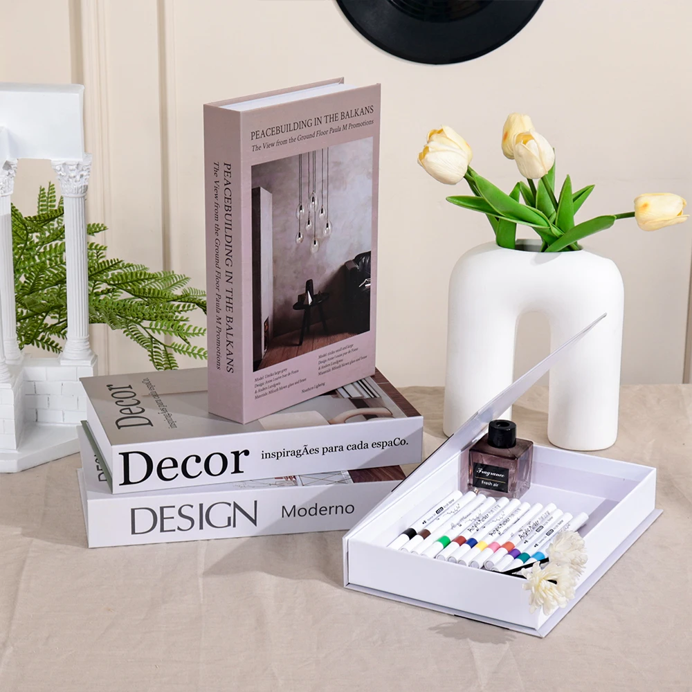 Minimalism ปลอมหนังสือตกแต่งห้ - Interior Design Luxury Living Room บทวิจารณ์และราคา