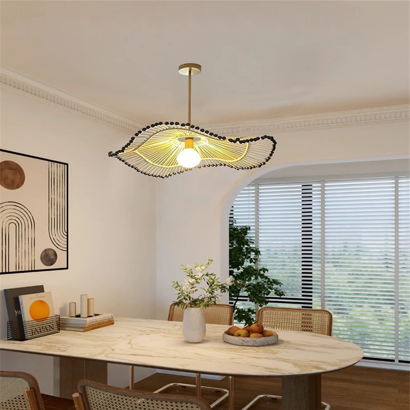 เอเชียตะวันออกเฉียงใต้ทอมือ Ha - Wicker Pendant Shade บทวิจารณ์และราคา