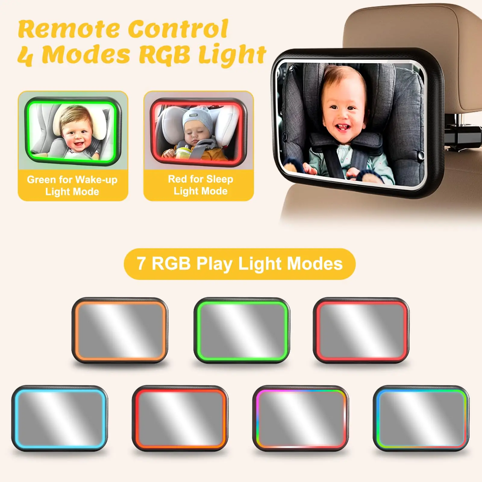 กระจกมองหลังในรถยนต์สำหรับเด็ก - Interior Design Remote บทวิจารณ์และราคา