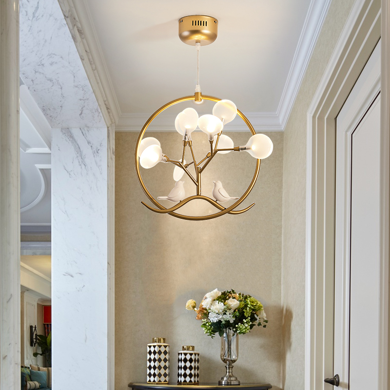 Nordic Ballโคมระย้าทองออกแบบสา - Interior Design Kitchen Modern บทวิจารณ์และราคา