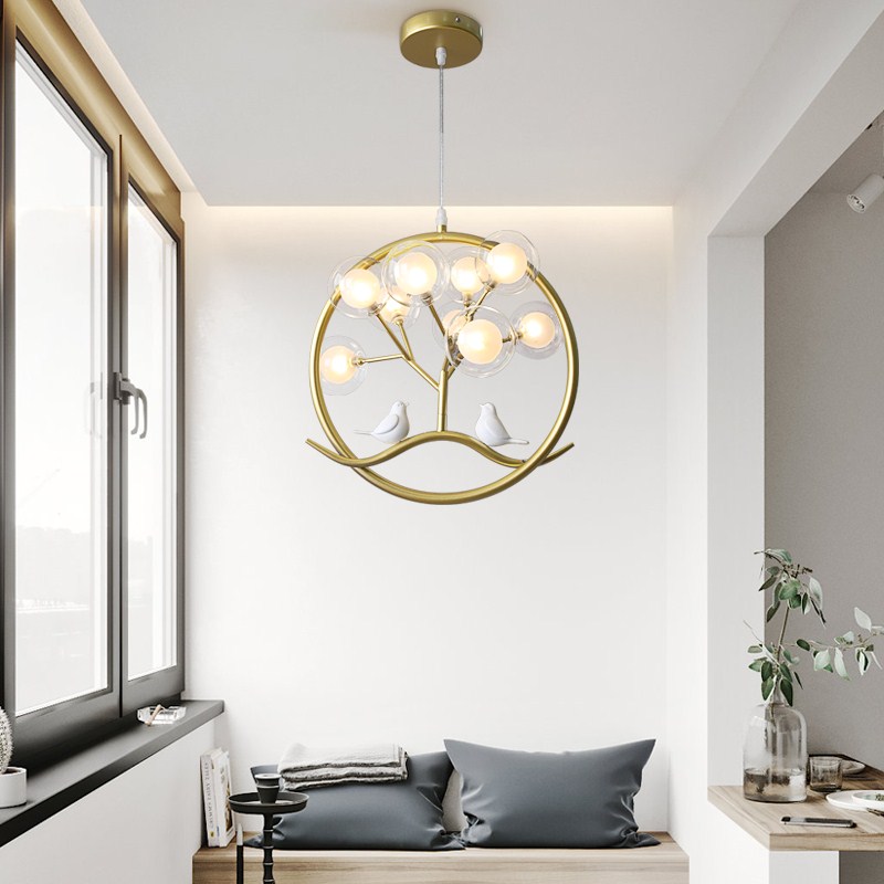 Nordic Ballโคมระย้าทองออกแบบสา - Interior Design Kitchen Modern บทวิจารณ์และราคา