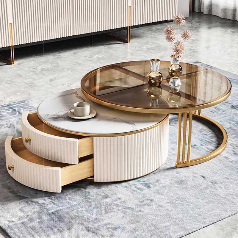 ชุดโต๊ะกาแฟหินอ่อนไม้หรูหราทัน - Interior Design Luxury Living Room บทวิจารณ์และราคา
