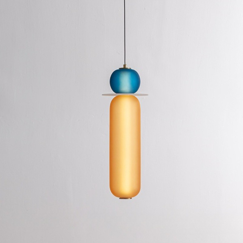 โคมไฟแขวนเพดานแก้วสีดีไซน์เนอร - Interior Design Remote บทวิจารณ์และราคา