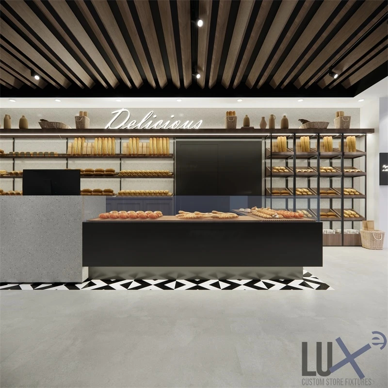 ตู้โชว์เค้กไม้สำหรับร้านเบเกอร - Interior Design Years บทวิจารณ์และราคา