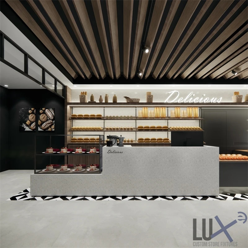 ตู้โชว์เค้กไม้สำหรับร้านเบเกอร - Interior Design Years บทวิจารณ์และราคา