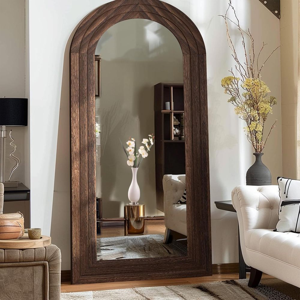 กระจกเงาทรงโค้งเต็มตัวพร้อมกรอ - Arch Mirror Leaning บทวิจารณ์และราคา
