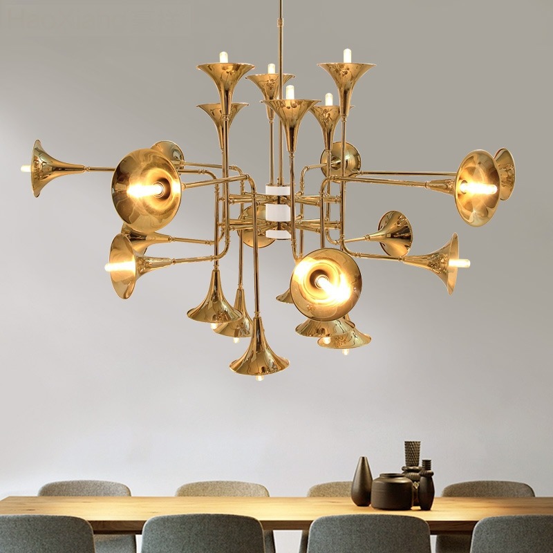 Nordic ทรัมเป็ตจี้โคมไฟสําหรับ - Interior Design Kitchen Modern บทวิจารณ์และราคา