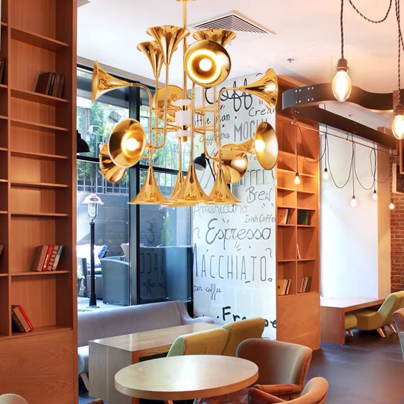 Nordic ทรัมเป็ตจี้โคมไฟสําหรับ - Interior Design Kitchen Modern บทวิจารณ์และราคา