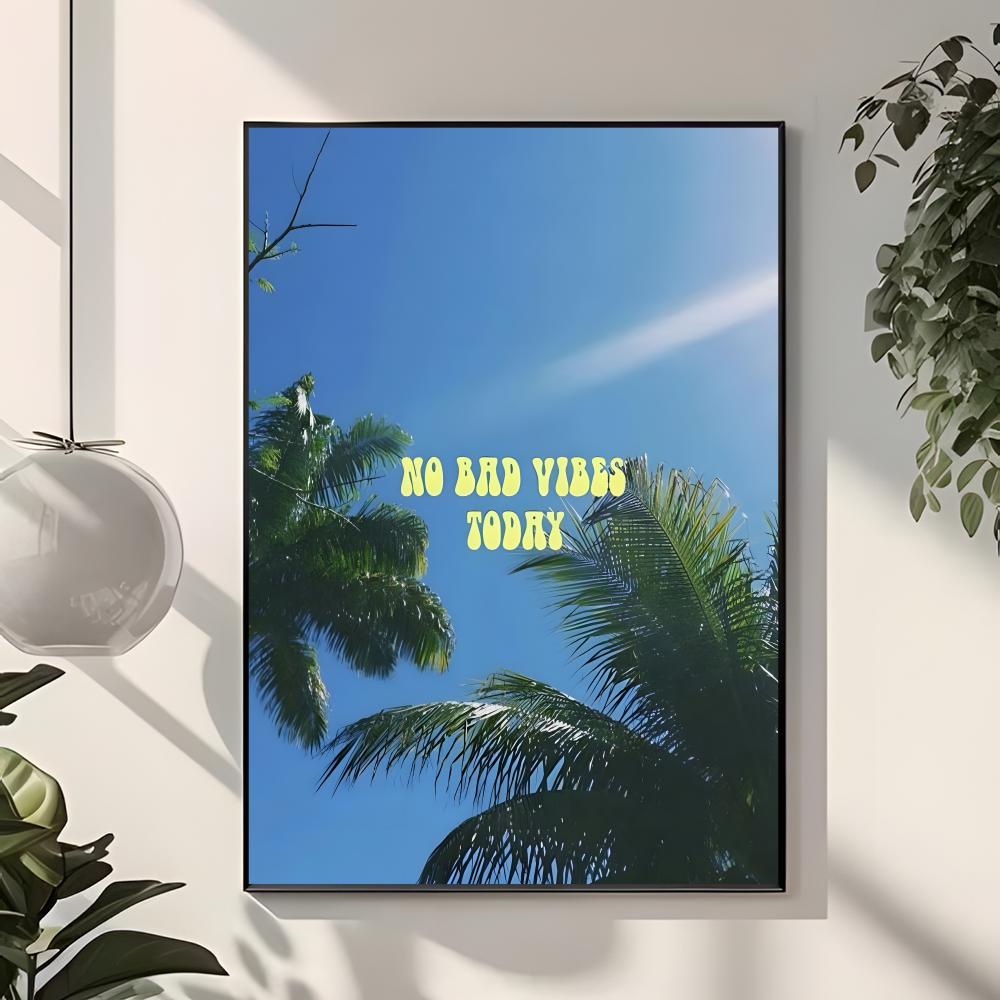 สโลแกนชีวิต N-No Bad Days โปสเ - Interior Design With Wallpaper บทวิจารณ์และราคา