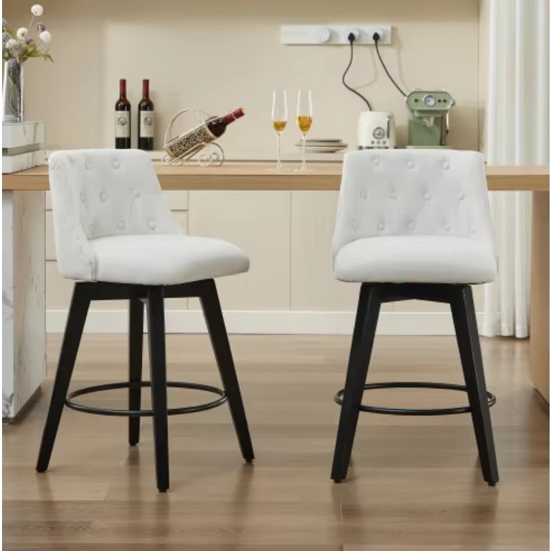 เก้าอี้บาร์ผ้าสไตล์โมเดิร์น ขา - Interior Design Kitchen Modern บทวิจารณ์และราคา