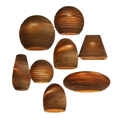 โคมไฟเพดานไม้สาน โคมไฟระย้าทำม - Wicker Pendant Shade บทวิจารณ์และราคา